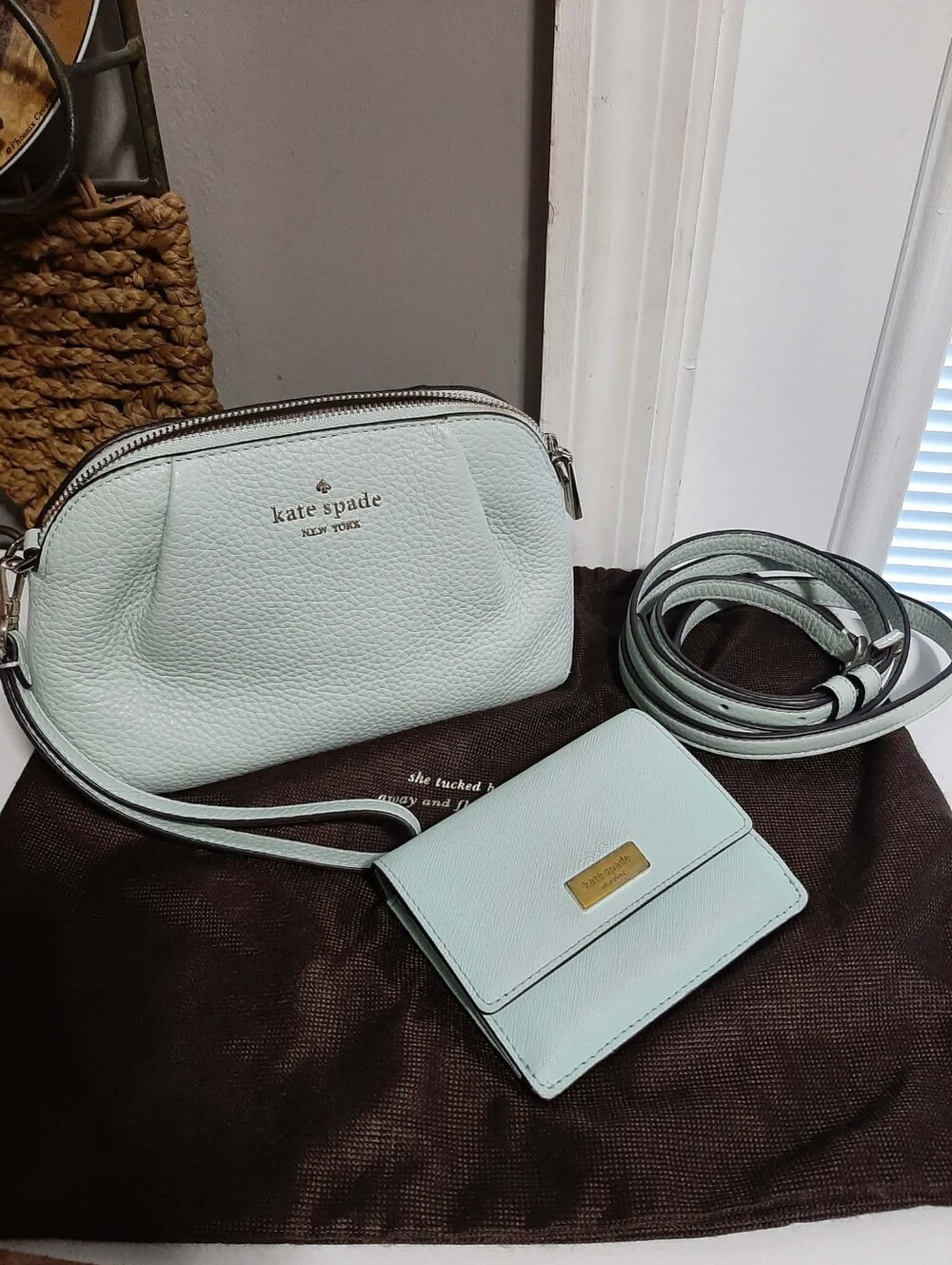 KATE SPADE NWT Convertible "Dumpling" Bag & Wallet 4 Pc Set